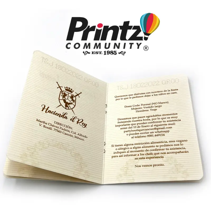 Imprenta para invitaciones de boda | para día especial